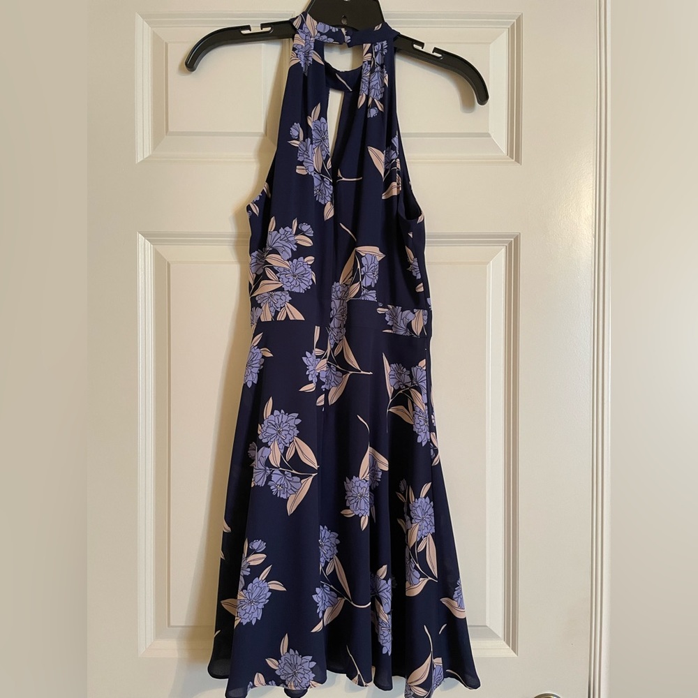 NWOT Navy Blue Floral Express Dress Size 8💙